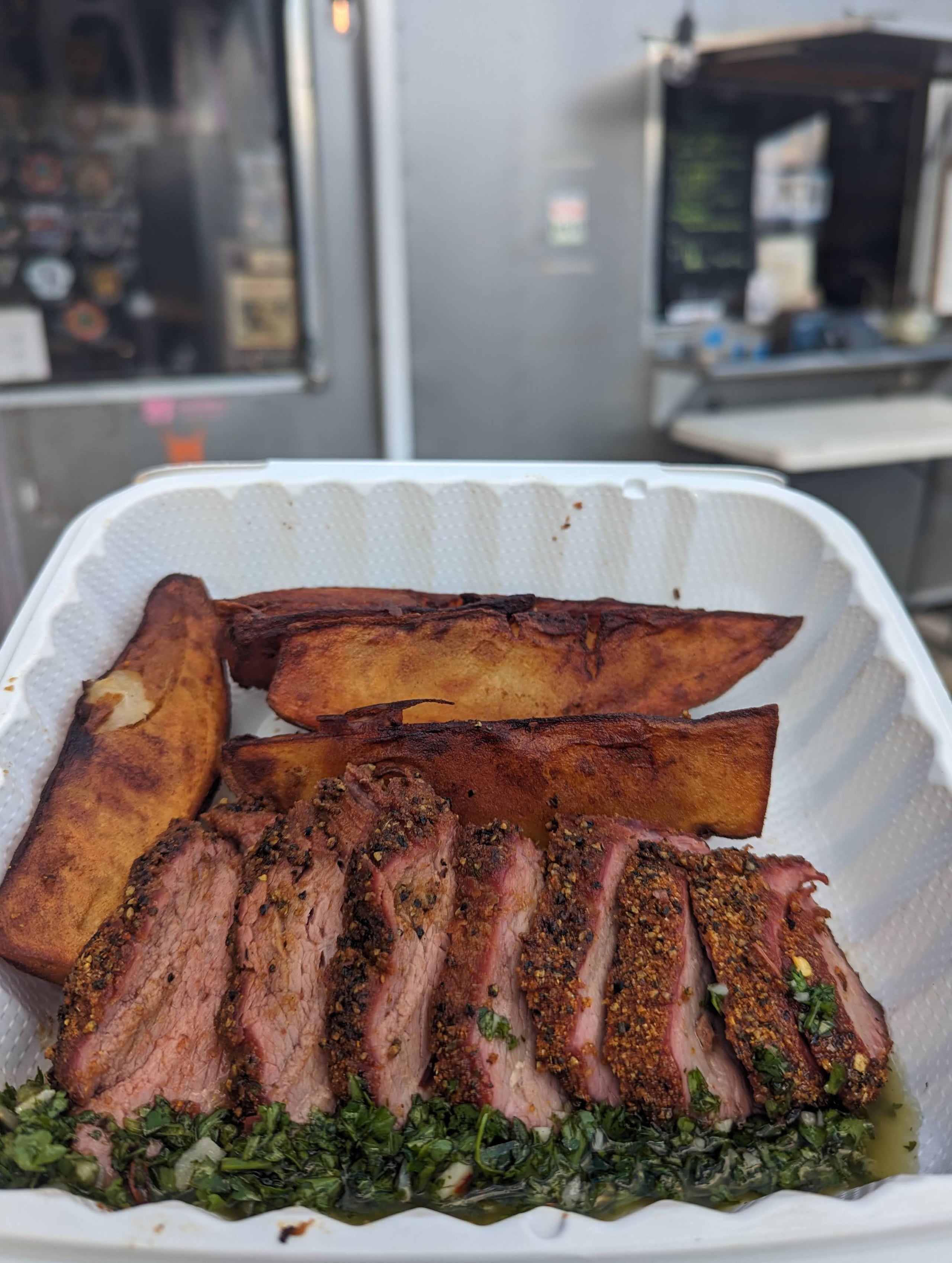 Smoked Tri Tip Platter | Bearded One BBQ